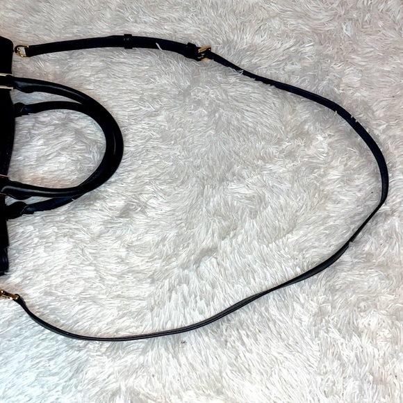 Michael Kors Hamilton Black Leather Satchel and Wallet Phone Holder Wristlet Set - Picture 8 of 17